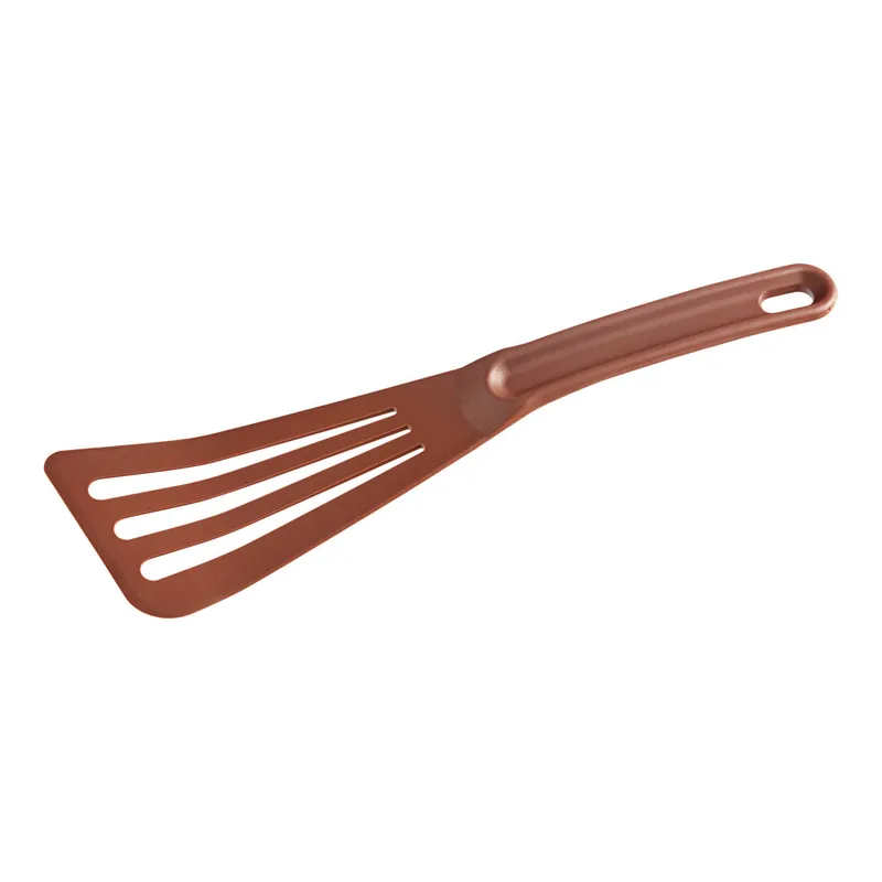 Free Delivery Mercer Culinary M35110BR Hell's Tools® 12" Brown High Temperature Slotted Turner / Spatula