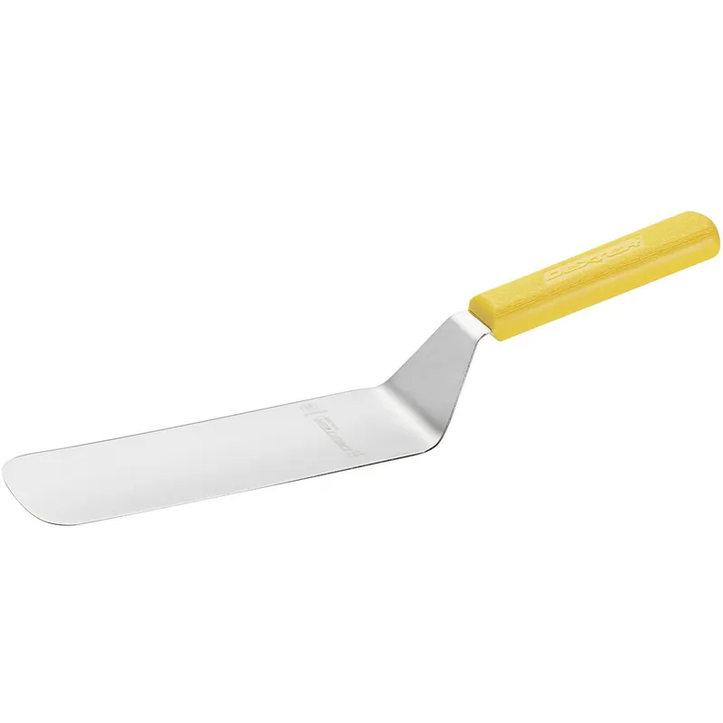 Place Order Dexter-Russell 19693Y Sani-Safe 8" x 3" Solid Turner - Yellow Plastic Handle