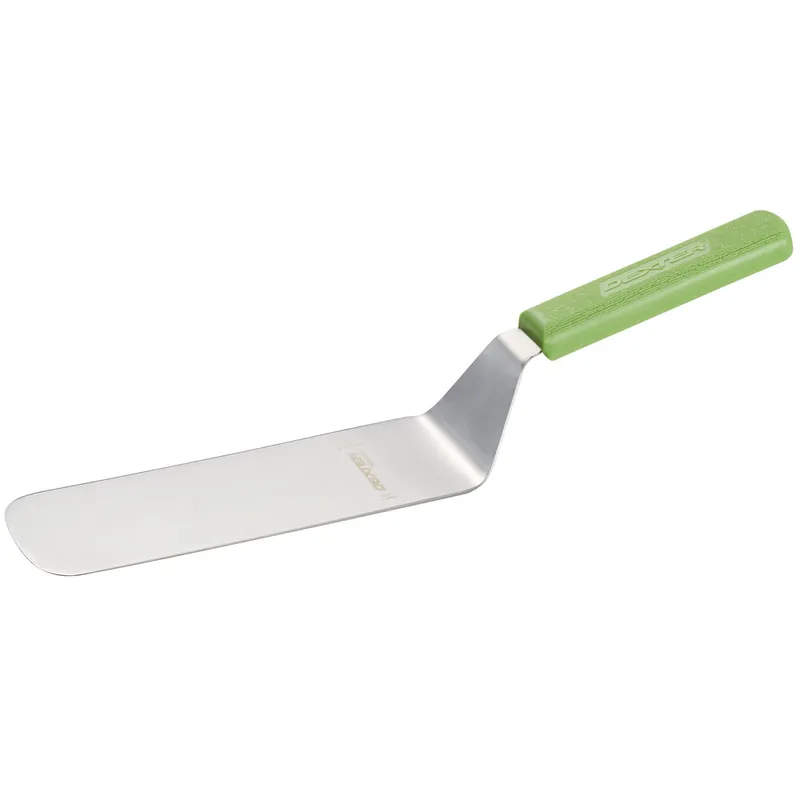 Weekend Sale Dexter-Russell 19693G Sani-Safe 8" x 3" Solid Turner - Green Plastic Handle