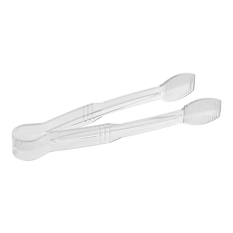 Choice 12" Clear Polycarbonate Flat Grip Tongs Latest