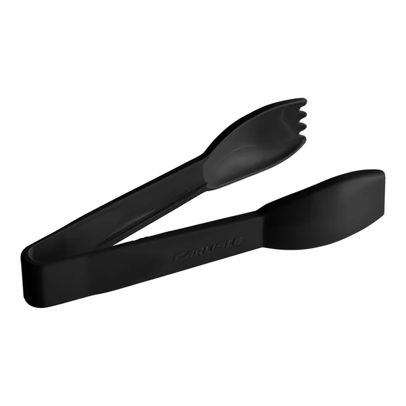 Carlisle 460603 Carly 6" Black Plastic Salad Tongs New Release