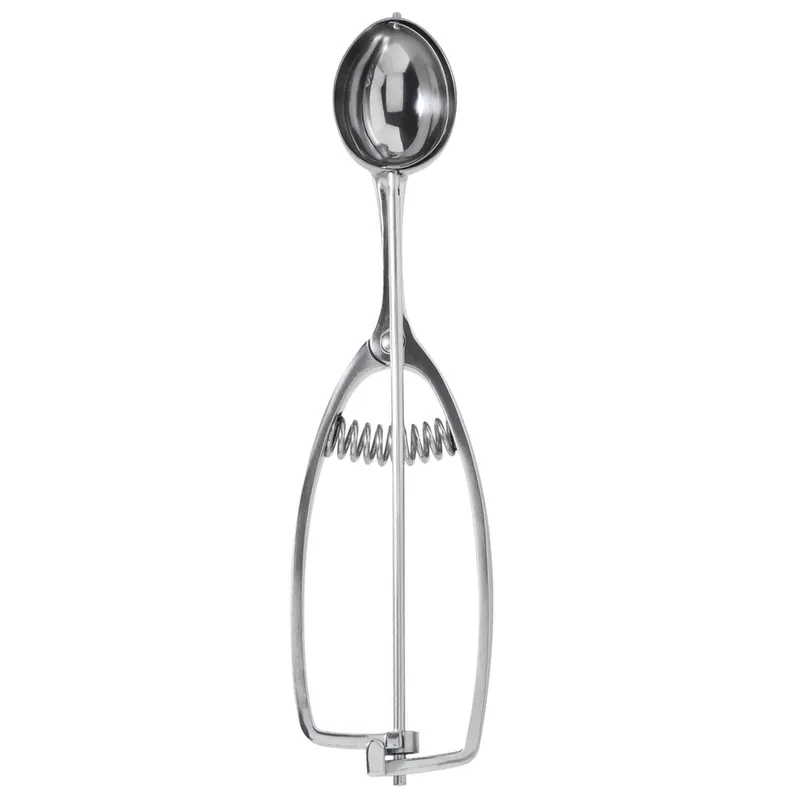 Vollrath 47200 #40 Oval Stainless Steel Squeeze Handle Disher - 0.75 oz. Best Choice