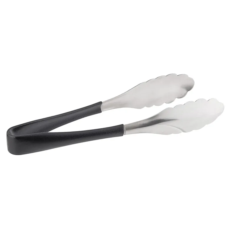 TableCraft AM3709BK Antimicrobial 9" Stainless Steel Tongs with Black Handle Exclusive Offer