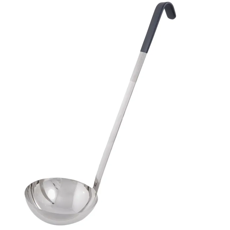 Vollrath 4982420 Jacob's Pride® 24 oz. One-Piece Stainless Steel Ladle with Black Kool-Touch® Handle Price Drop
