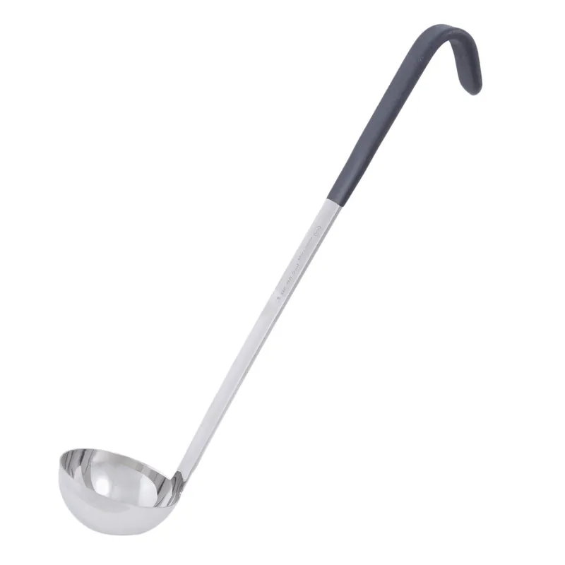 Save Now Vollrath 4980320 Jacob's Pride® 3 oz. One-Piece Stainless Steel Ladle with Black Kool-Touch® Handle