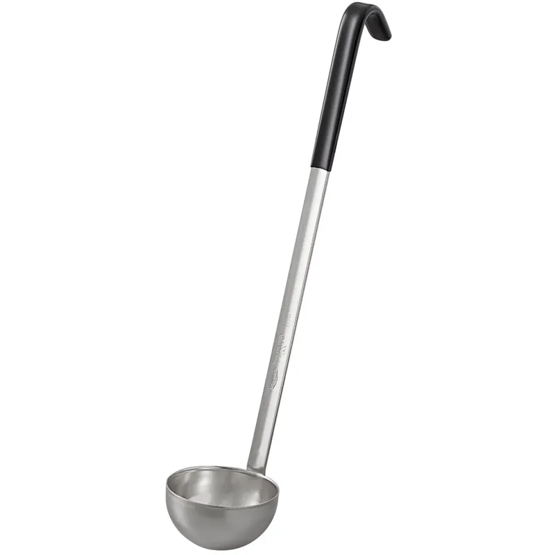 Vollrath 58044 4 oz. Two-Piece Stainless Steel Ladle with Black Kool-Touch® Handle New Arrival