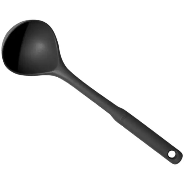 OXO 5 oz. High Heat Gray Silicone Ladle with 13 1/2" Handle 11282200 Top Rated