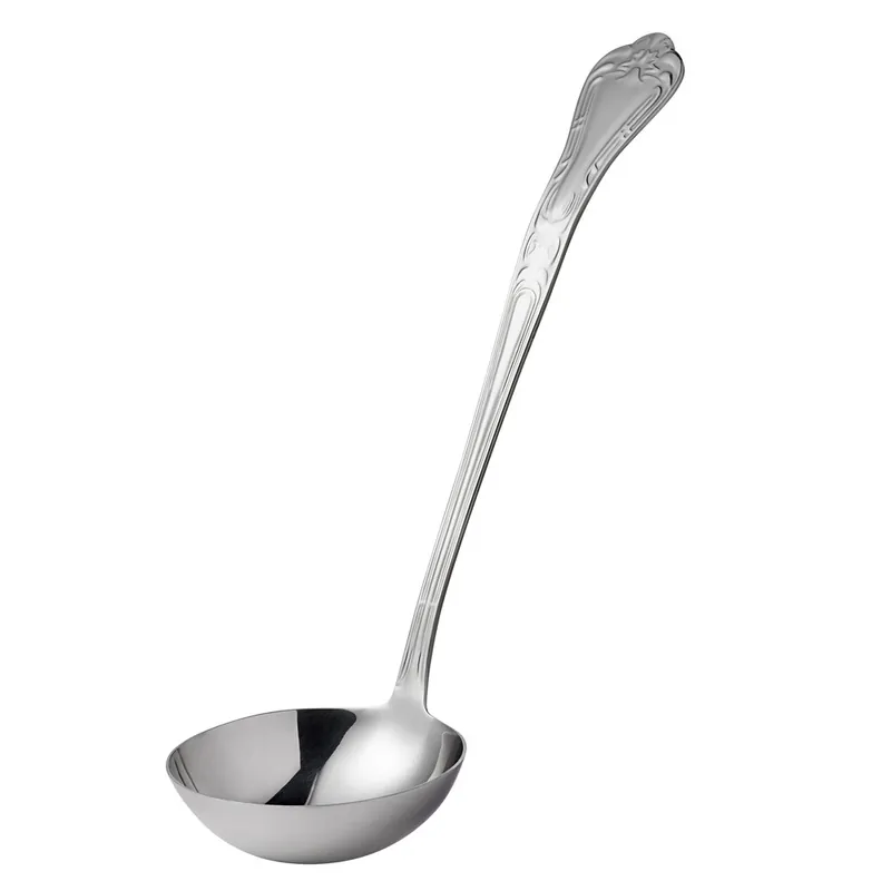 Holiday Sale Vollrath 46944 4 oz. One-Piece Stainless Steel Embossed Ladle with Scroll Design