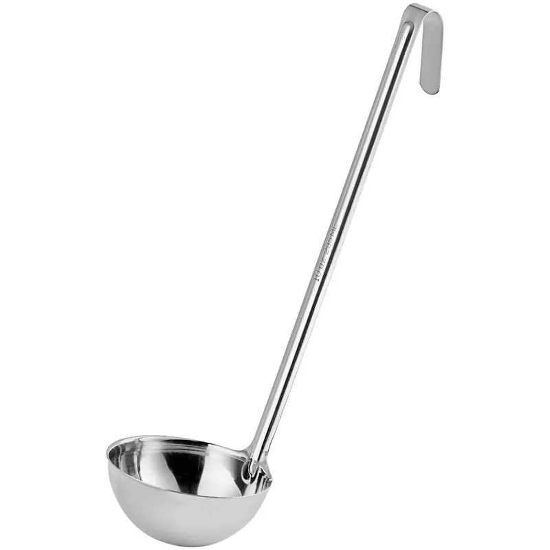 Fan Favorite Choice 10 oz. One-Piece Stainless Steel Ladle