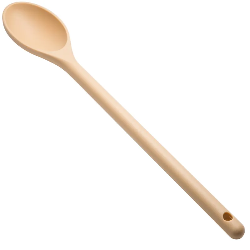 Certified Vollrath 4689960 15" Tan High Heat Nylon Prep Spoon