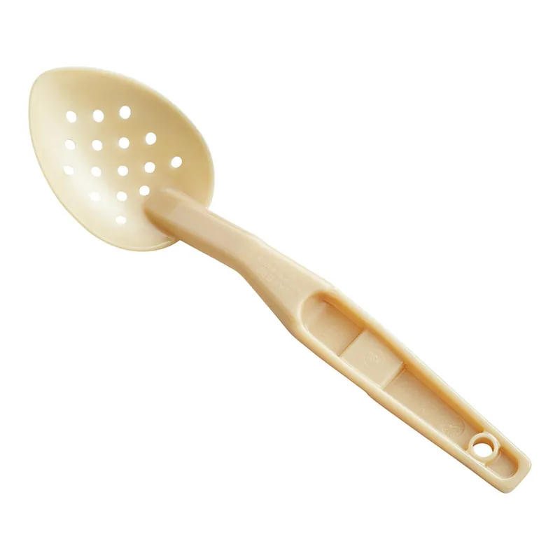 Cambro SPOP11CW 11" Beige Camwear Perforated Salad Bar / Buffet Spoon Fast Shipping