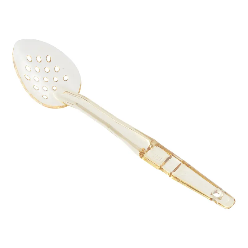Cambro SPOP13 13" Amber High Heat Perforated Salad Bar / Buffet Spoon Deal