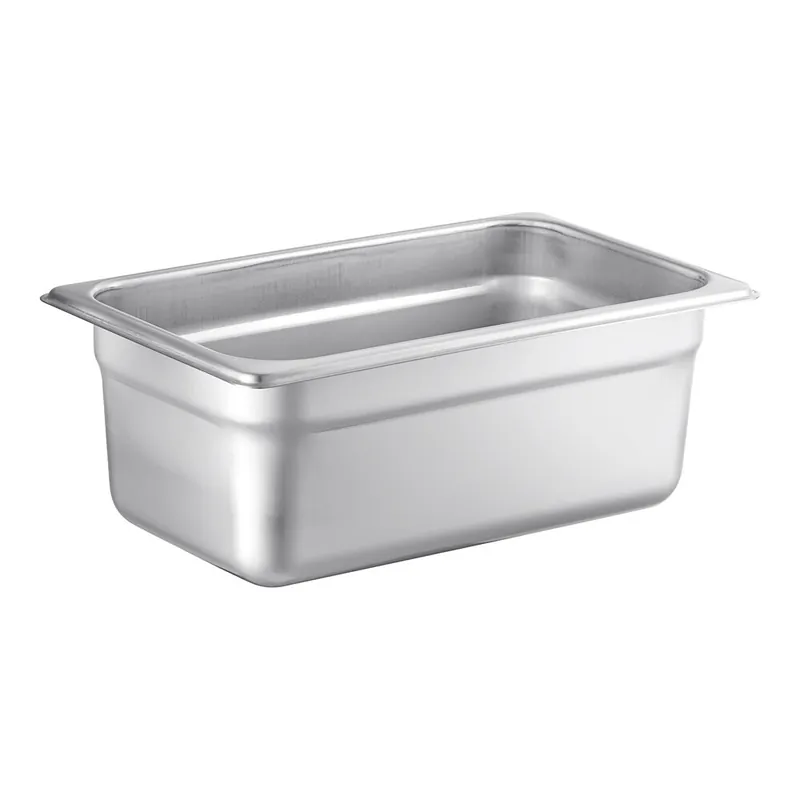 Choice 1/4 Size 4" Deep Anti-Jam 22 Gauge Stainless Steel Steam Table / Hotel Pan Deal