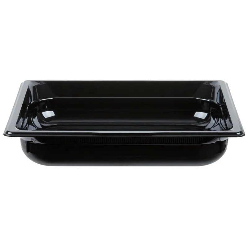 Vollrath 9022420 Super Pan® 1/2 Size Black High Heat Plastic Food Pan - 2 1/2" Deep Limited Time