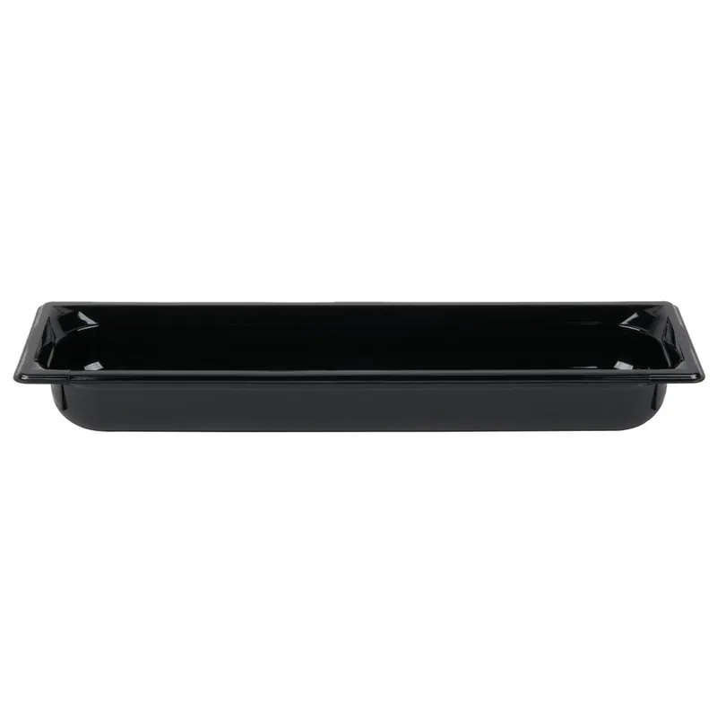 Vollrath 8052420 Super Pan® 1/2 Size Long Black Polycarbonate Food Pan - 2 1/2" Deep Limited Offer