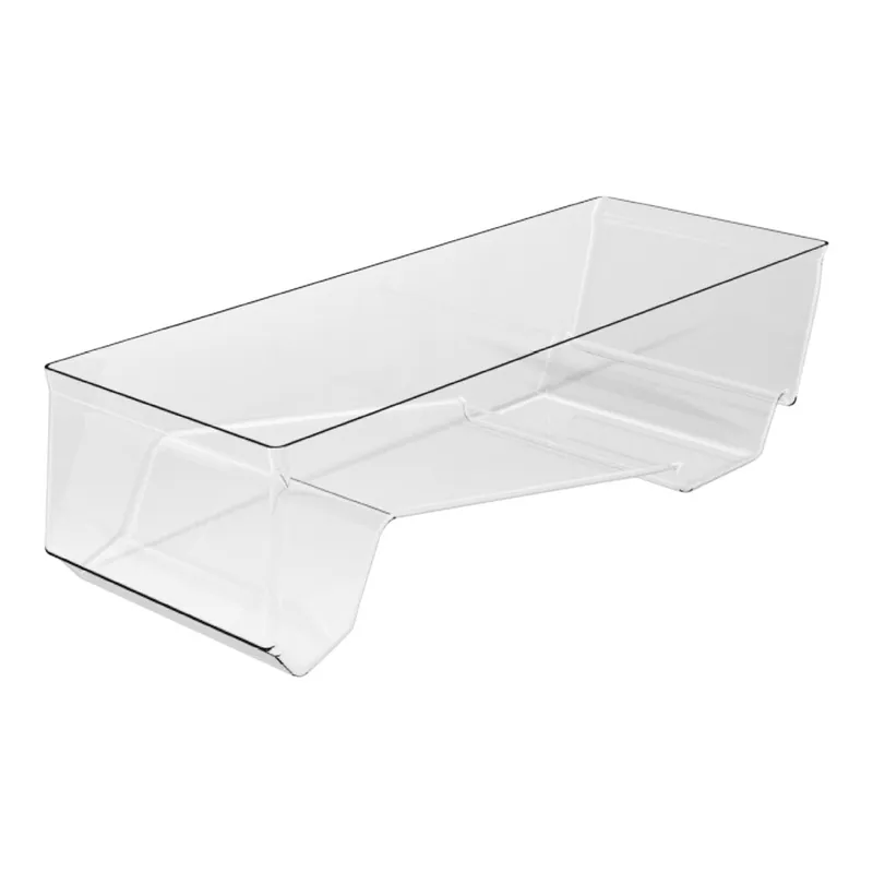 Best Price Borray Manufacturer Inc. 26 5/8" x 10 1/8" x 7" Clear Molded Plastic Deep Slant Dummy Bulk Bin