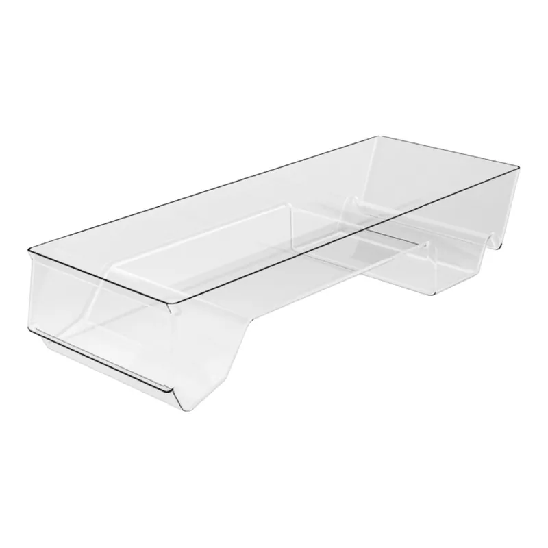Borray Manufacturer Inc. 26 7/16" x 10 1/8" x 5 7/16" Clear Molded Plastic Shallow Front Dummy Bulk Bin Exclusive Offer