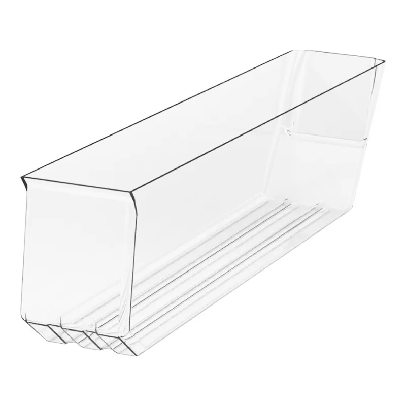 Wholesale Borray Manufacturer Inc. 27 7/16" x 5" x 7 7/16" Clear Molded Plastic Bulk Bin with Handle