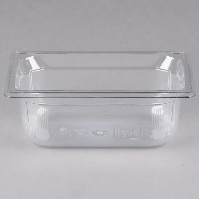 Vollrath 8044410 Super Pan® 1/4 Size Clear Polycarbonate Food Pan - 4" Deep Direct From Manufacturer