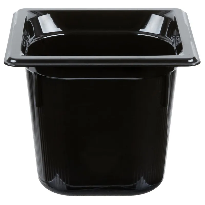 Handmade Vollrath 9066420 Super Pan® 1/6 Size Black High Heat Plastic Food Pan - 6" Deep