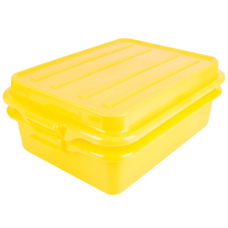 Vollrath 1551-C08 Food Storage Drain Box Set with Snap-On Lid - Traex Color-Mate Yellow 20" x 15" x 5" Fast Shipping