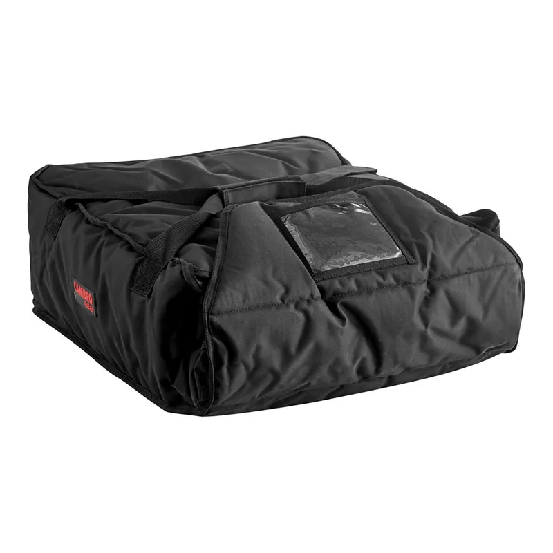 Cambro GBP318110 Customizable Insulated Black Pizza Delivery GoBag® - Holds up to (3) 18" or (4) 16" Pizza Boxes Best Choice