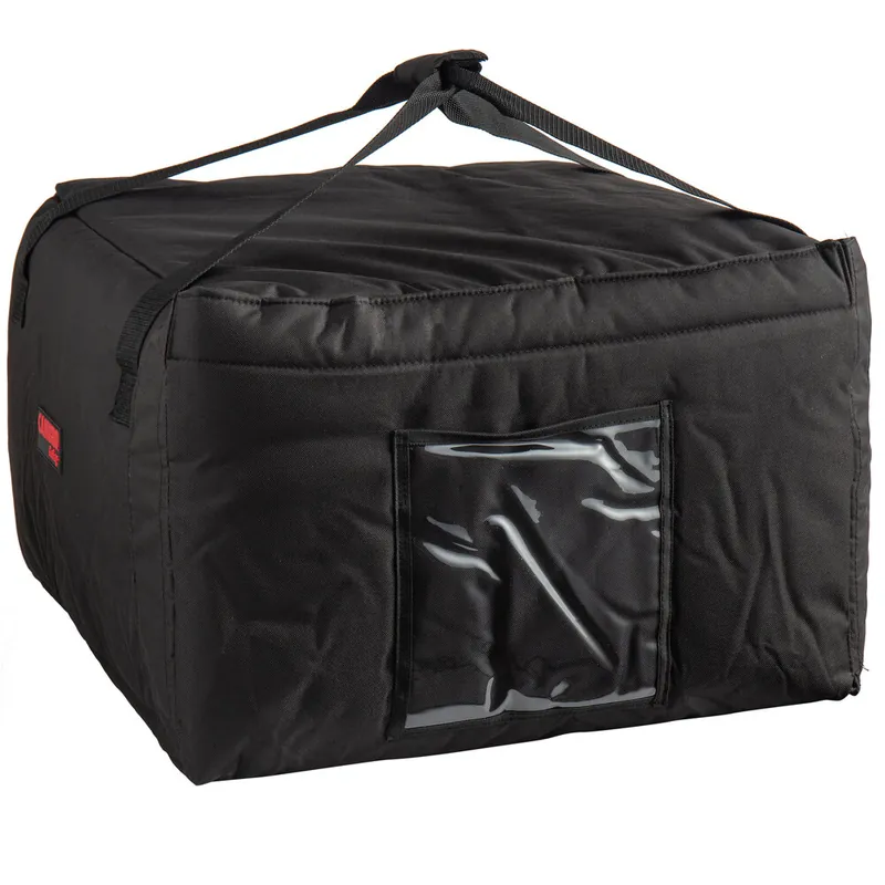 Cambro GBP518110 Customizable Insulated Black Pizza Delivery GoBag® - Holds up to (5) 18" or (6+) 16" Pizza Boxes Order Now