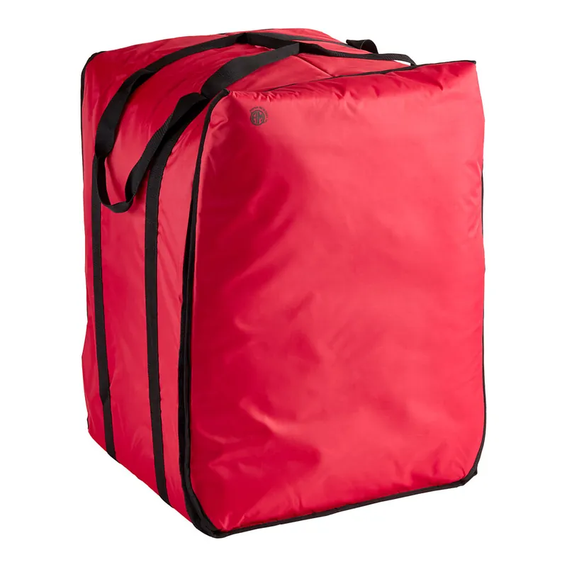 Professional Grade American Metalcraft PBBAG26 Replacement Standard Red Nylon Pizza Delivery Bag, 19" x 19" x 27"