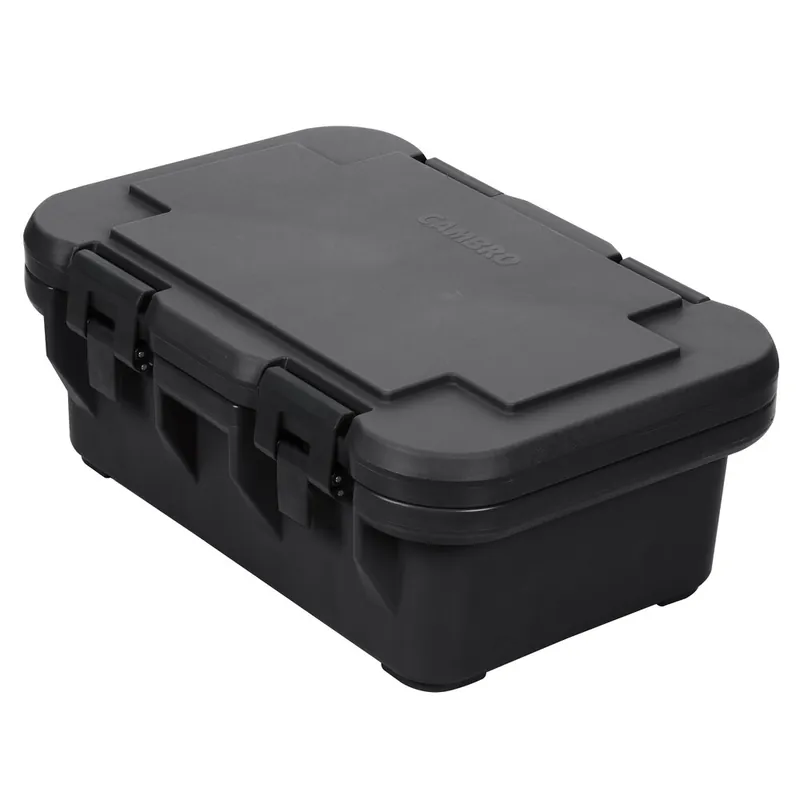 Cambro UPCS160110 Camcarrier® S-Series® Black Top Loading 6" Deep Insulated Food Pan Carrier Premium