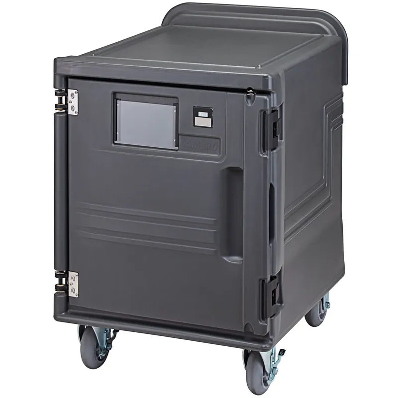 Cambro PCULHSP615 Pro Cart Ultra® Charcoal Gray Low Profile Electric Hot Holding Cabinet in Fahrenheit with Security Package - 110V Brand New