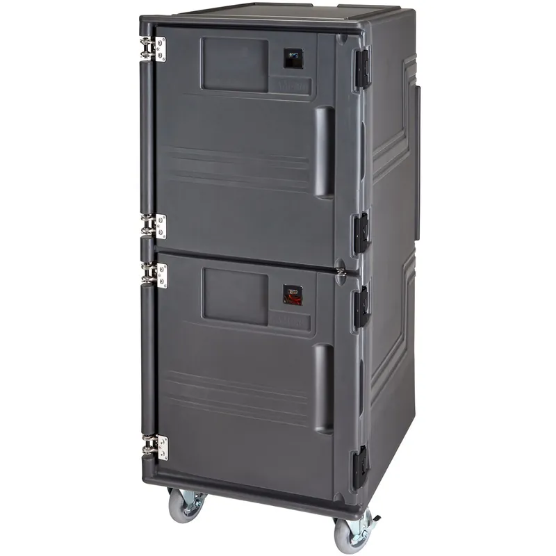 Luxury Cambro PCUPPSP615 Pro Cart Ultra® Charcoal Gray Tall Profile Non-Electric / Passive Food Holding Cabinet with Security Package