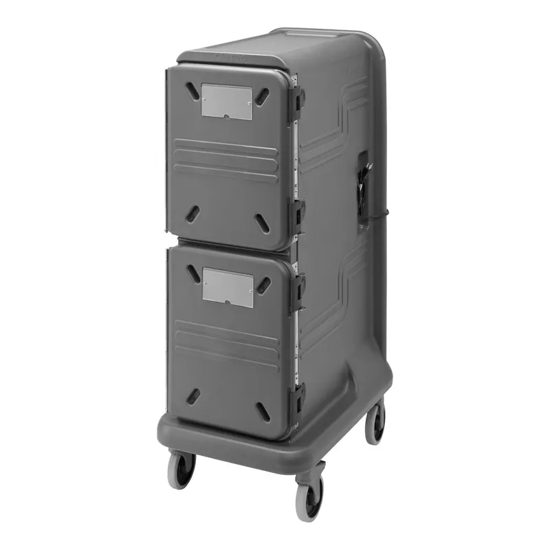 Buy Online Cambro Pro Cart Ultra® Tall Charcoal Gray Pan Carrier with Security Package - 2 Passive Compartments PCU800PPSP615
