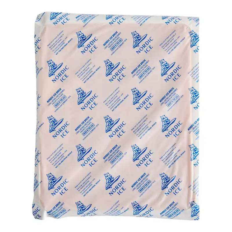 Nordic 56 oz. 11 1/4" x 9 1/4" x 1" Foam Brick Cold Pack NB56 - 12/Case Viral