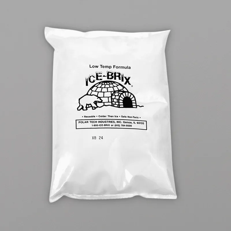 Reduced Price Polar Tech 24 oz. Ice Brix Low Temperature Cold Pack - 24/Case
