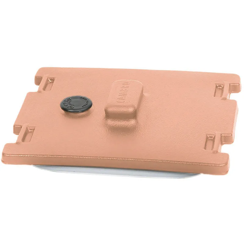 Last Chance Cambro 6316157 Coffee Beige Camtainer® Lid with Vent and Gasket