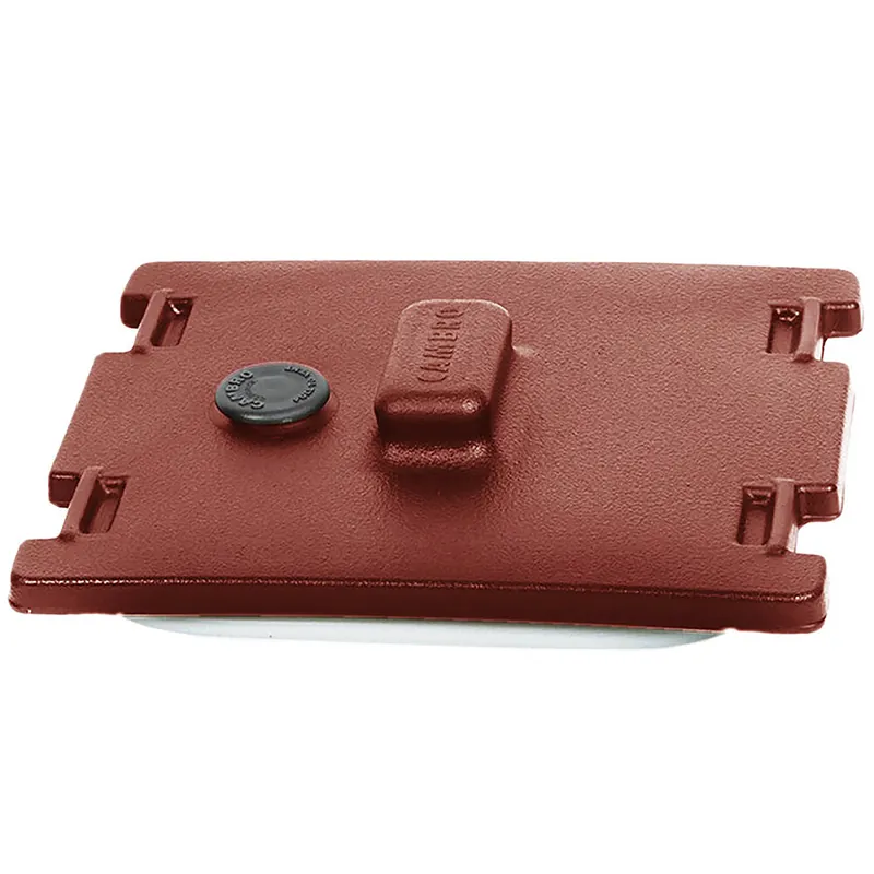 Crafted Cambro 6316402 Brick Red Camtainer® Lid with Vent and Gasket