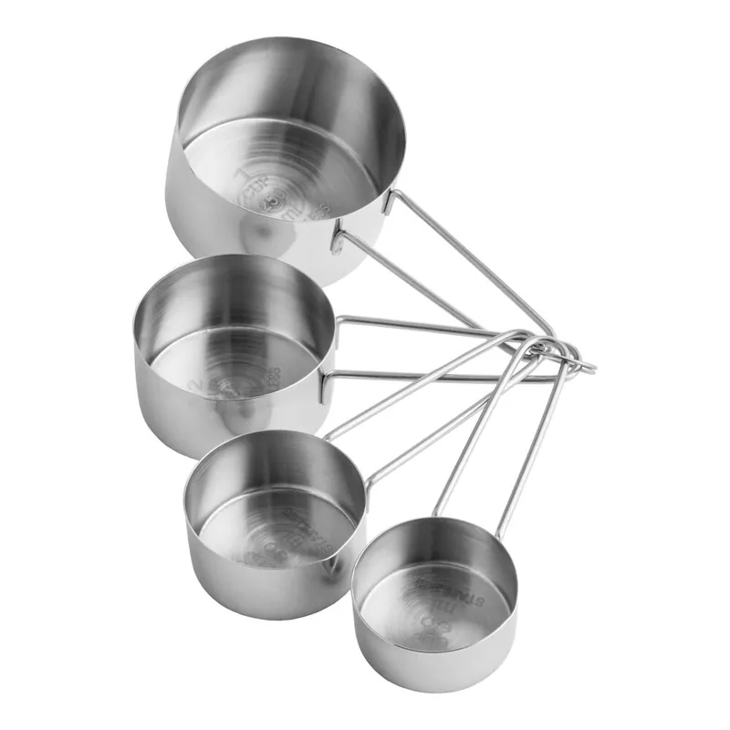 Choice 4-Piece Stainless Steel Measuring Cup Set with Wire Handles Time-Limited