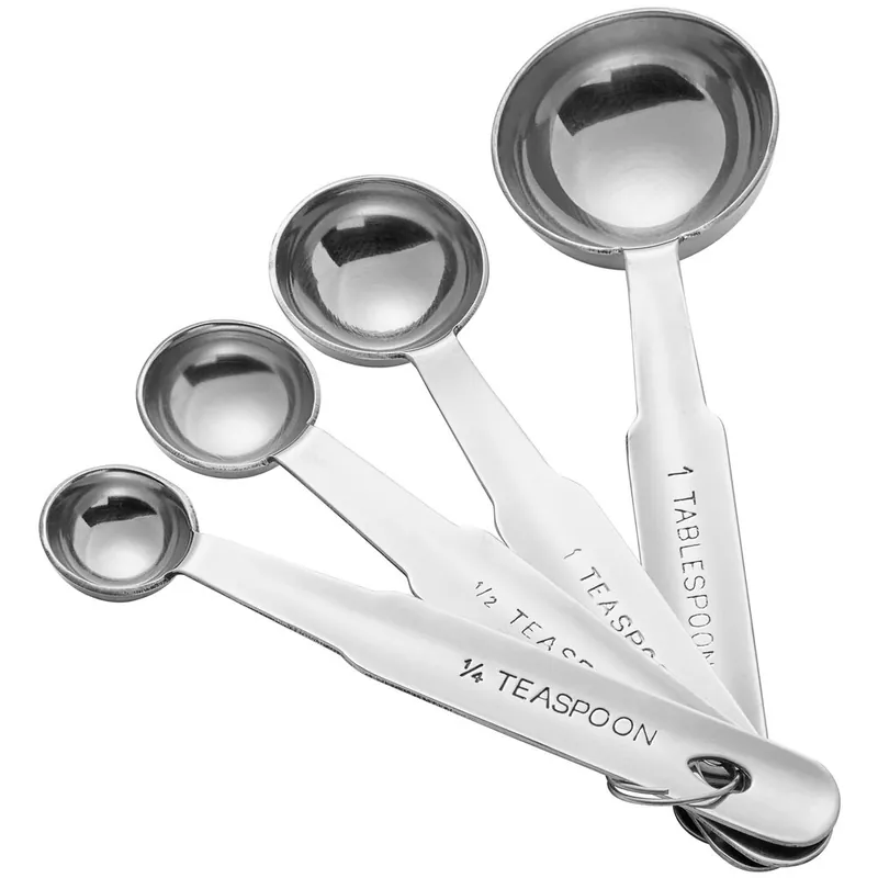 Premium Choice 4-Piece Stainless Steel Heavy Weight Measuring Spoon Set