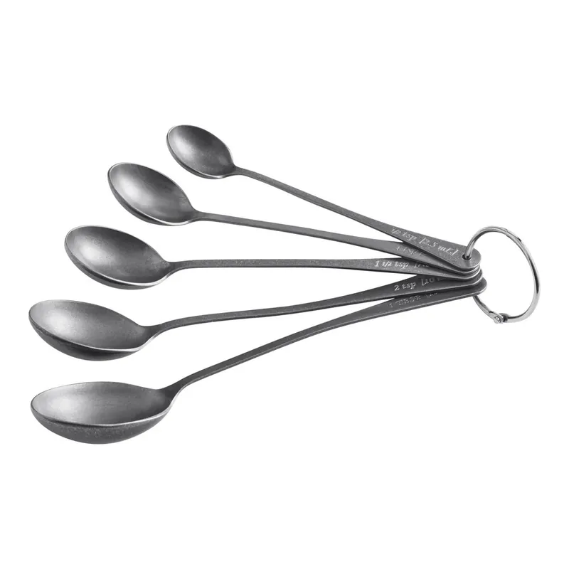 Buy Online Barfly® M37075 5-Piece Stainless Steel Vintage Measured Bar Spoon Set