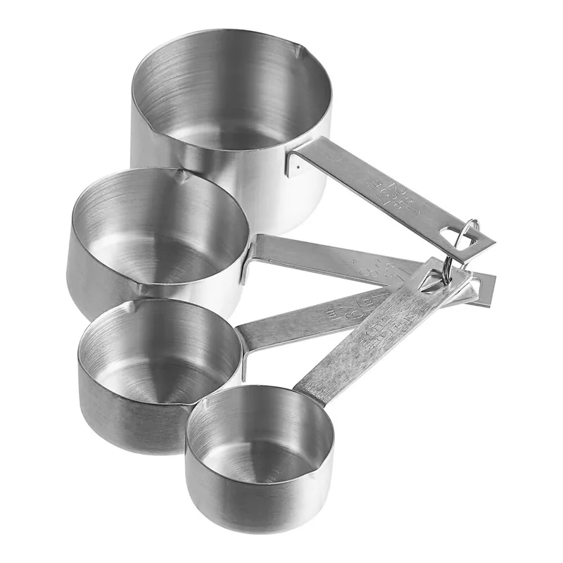 Direct From Manufacturer TableCraft 725 4-Piece Stainless Steel Heavy Weight Measuring Cup Set