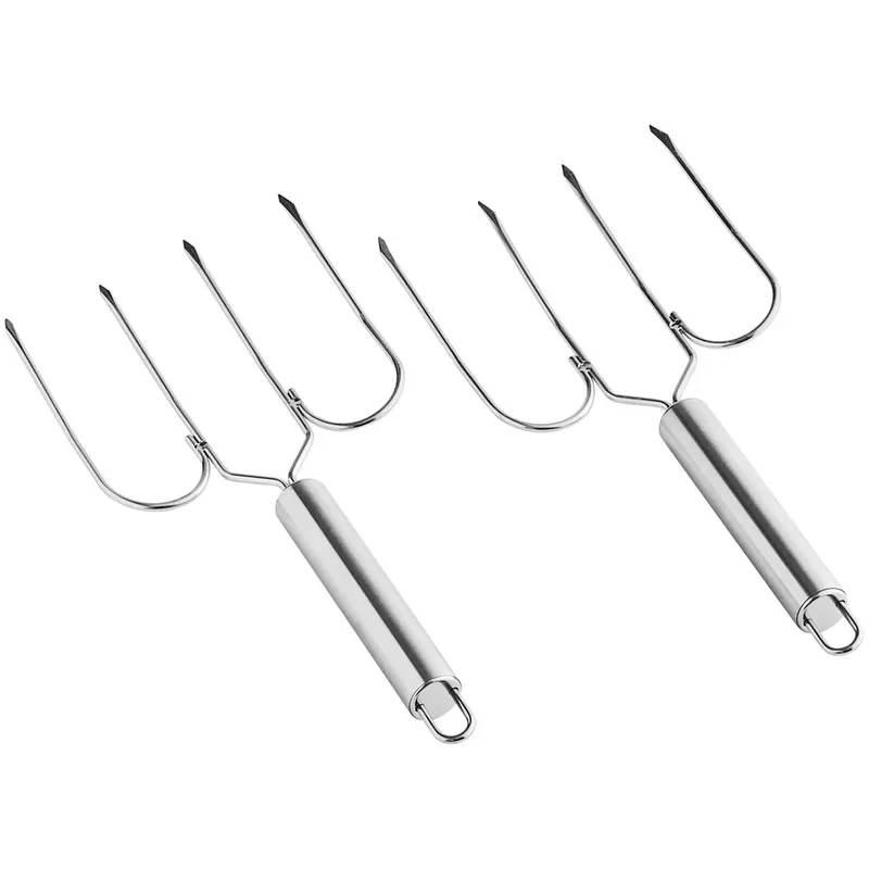 Fox Run 9 1/2" Stainless Steel Turkey / Roast Lifter - 2/Set Warranty Included
