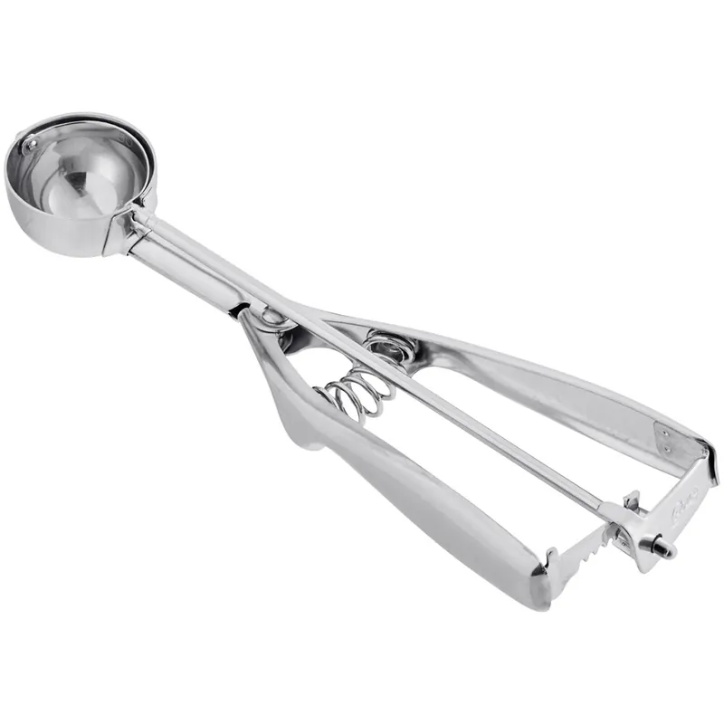 Free Shipping Choice #50 Round Stainless Steel Squeeze Handle Disher - 0.63 oz.