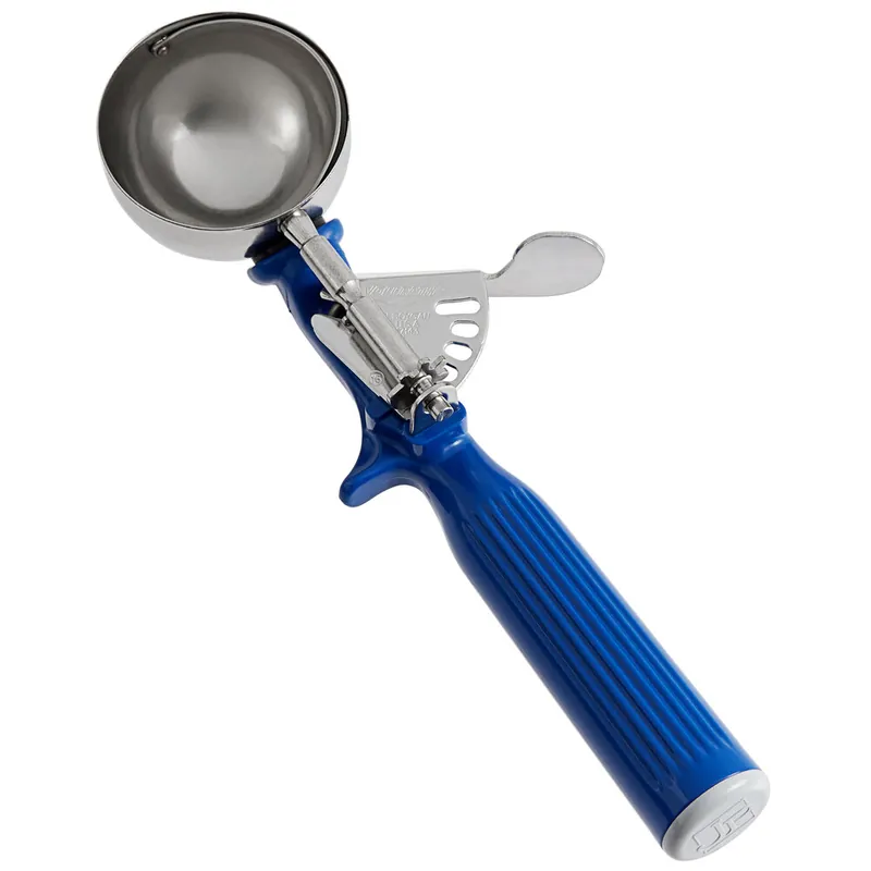Vollrath 47143 Jacob's Pride® #16 Blue Thumb Press Disher - 2 oz. Next Day Delivery