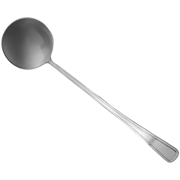 Best Choice Oneida New Rim by 1880 Hospitality T012MPLF 16 7/8" 18/10 Stainless Steel Extra Heavy Weight Punch Ladle - 12/Case