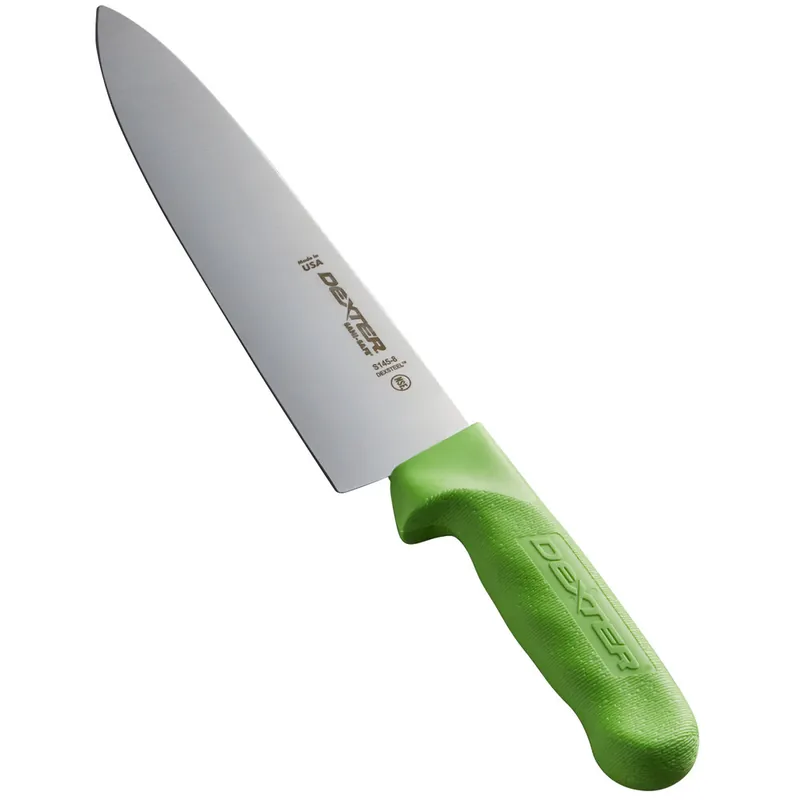 Dexter-Russell 12443G Sani-Safe 8" Green Chef Knife Viral