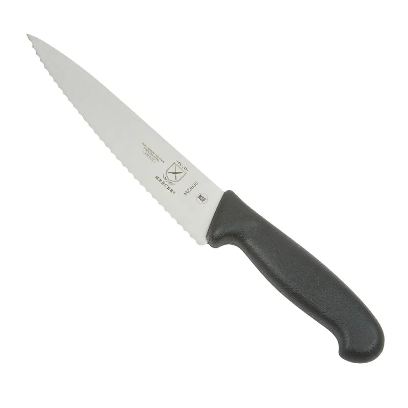 Top Rated Mercer Culinary M23830 Millennia® 7 1/2" Serrated Wavy Edge Chef Knife