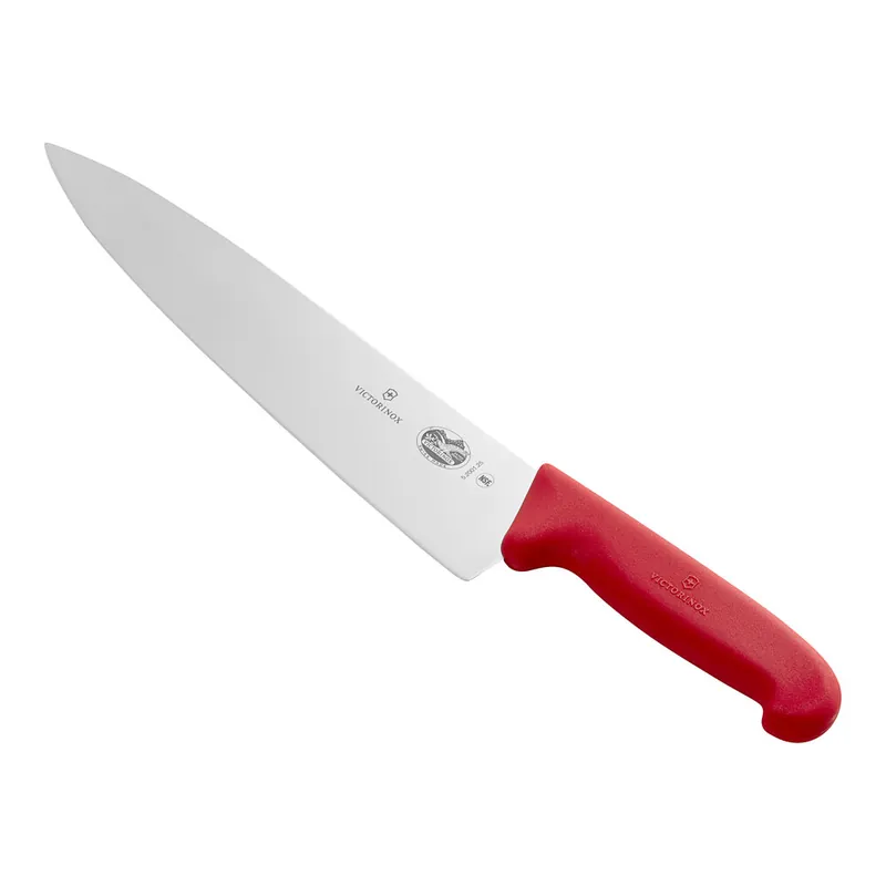 Place Order Victorinox 10" Chef Knife with Red Fibrox Handle 5.2001.25