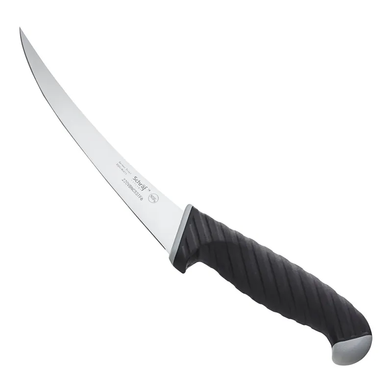 Final Sale Schraf 6" Curved Semi-Stiff Boning Knife with TPRgrip Handle