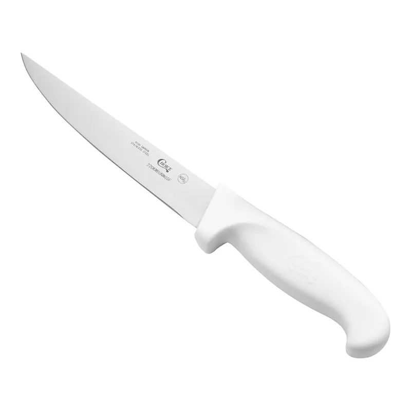 Choice 6" Wide Stiff Boning Knife with White Handles Top Pick