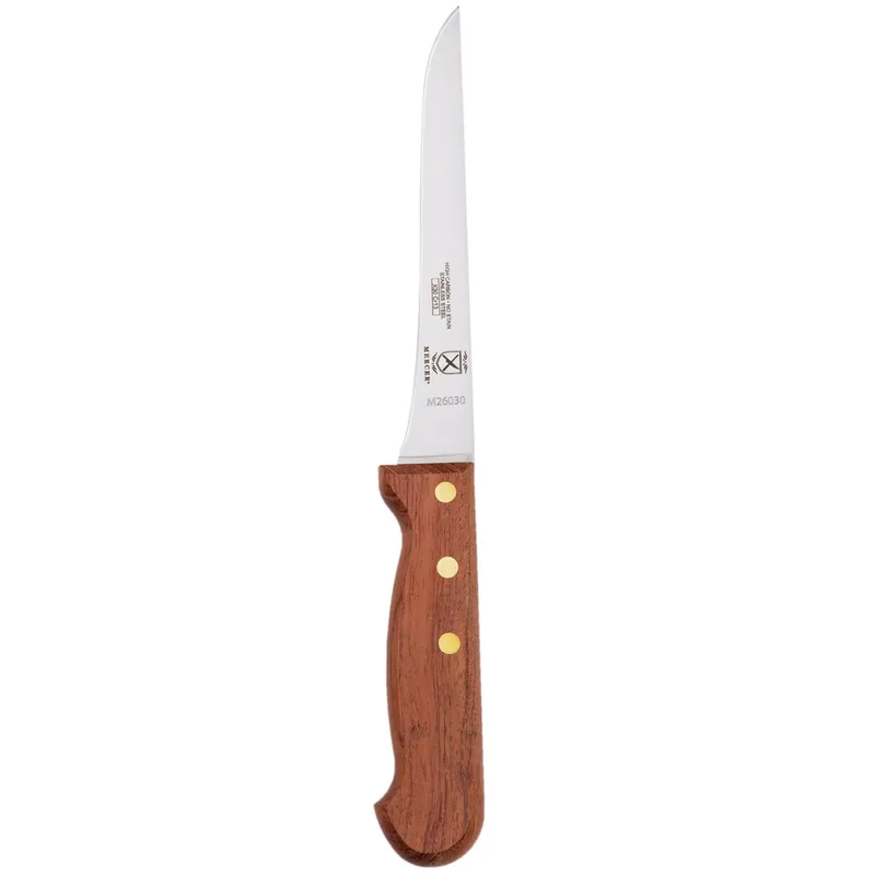 Weekend Sale Mercer Culinary M26030 Praxis® 6" Stiff Boning Knife with Rosewood Handle